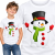 KOSZULKA DZIECIĘCA ŚWIĄTECZNA SNOWMAN